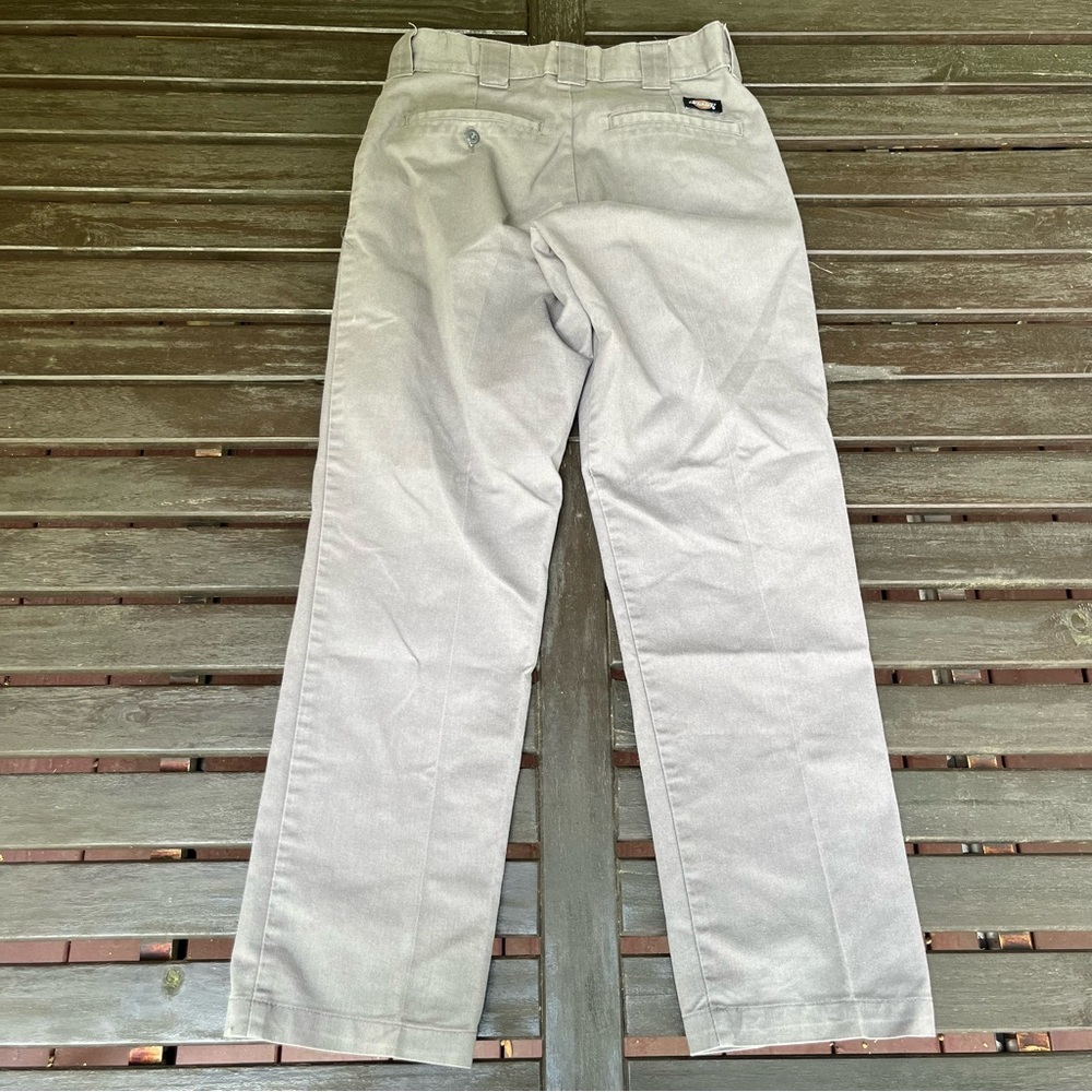 Dickies Slim Taper Gray Twill Work Pants (28 x 30)